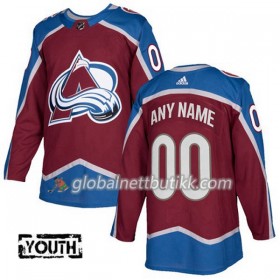 Colorado Avalanche Hockeydrakt Custom 2017-2018 Rød Adidas Authentic - Barn